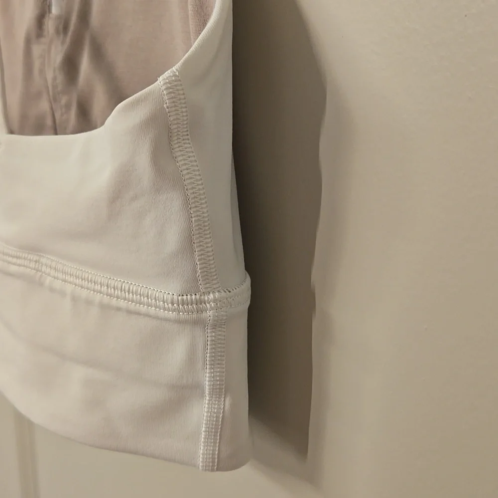 Lululemon Energy Bra High Neck Long Line Zip Special Edition - White - Picture 7 of 11